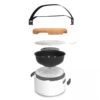 BERGHOFF Gril na dřevěné uhlí stolní LEO bílá BF-2415600 - Image 3