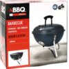 PROGARDEN Přenosný gril na dřevěné uhlí s víkem 37 cm tmavě modrá KO-C83000400 - Image 3