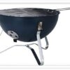 PROGARDEN Přenosný gril na dřevěné uhlí s víkem 37 cm tmavě modrá KO-C83000400 - Image 2