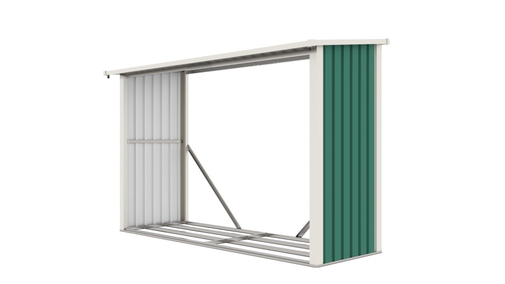G21 Přístřešek na dřevo G21 WOH 335 - 242 x 89 cm, zelený G21-63900502 - Obrázek 3