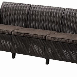 Keter Zahradní nábytek Keter Corfu love seat max třísedačková pohovka hnědá KT-610376