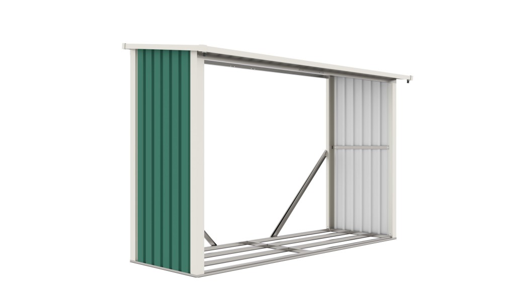 G21 Přístřešek na dřevo G21 WOH 335 - 242 x 89 cm, zelený G21-63900502