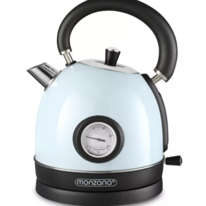 Konvice v retro designu modrá nerezová ocel 1,8l