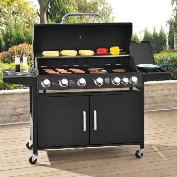 BBQ plynový gril California se 7 hořáky