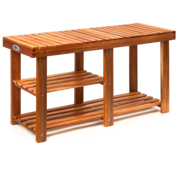 Botník a lavice 2v1 akát - 87x28x45 cm