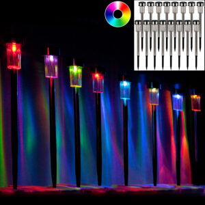 Sada 16 LED solárních lamp - barevné