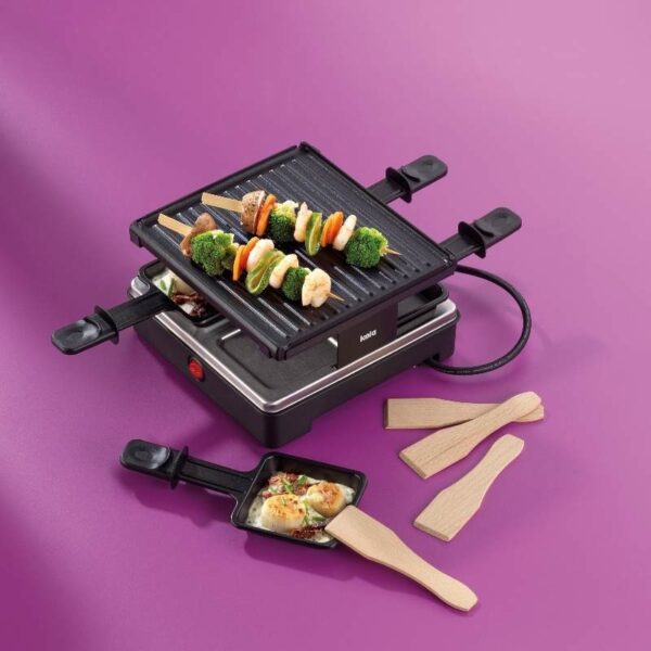 KELA Raclette/Grill Ženeva litý hliník černý 4 osoby 21,5x21,5x12,0cm KL-10048 - Image 3