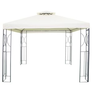 PROGARDEN Zahradní altán party stan 3 x 3 m krémová KO-DW8100650