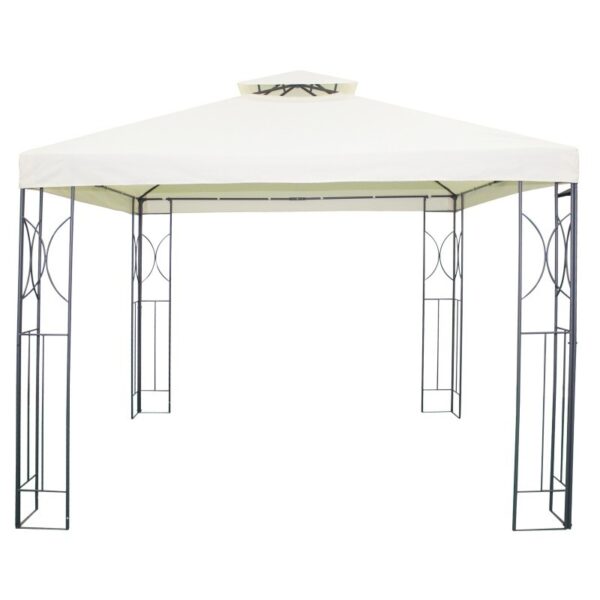 PROGARDEN Zahradní altán party stan 3 x 3 m krémová KO-DW8100650