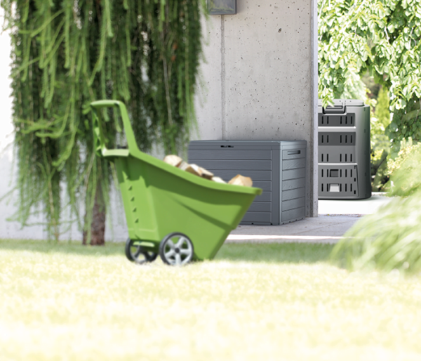 Zahradní box Prosperplast WOODEBOX antracit 140L - Image 3