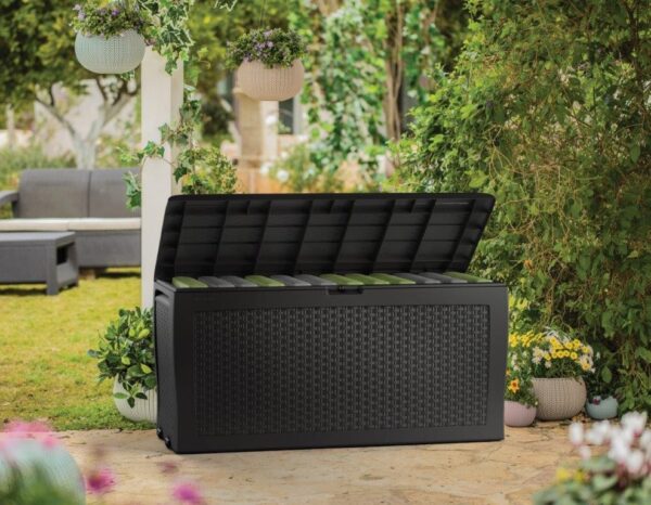Keter Zahradní box Keter Samoa Rattan Box 270L grafitový KT-610245 - Image 3