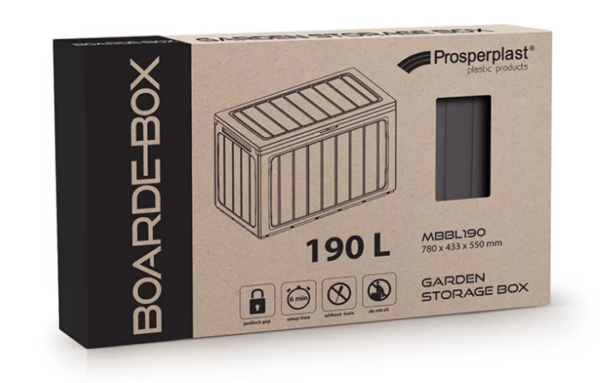 Zahradní box Prosperplast BOARDEBOX hnědý 190L - Image 2