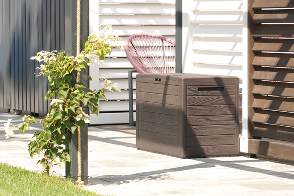 Zahradní box Prosperplast WOODEBOX hnědý 190L - Image 2