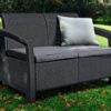 Keter Zahradní nábytek Keter Corfu love seat dvousedačka grafitová KT-610345 - Image 2