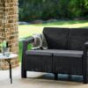 Keter Zahradní nábytek Keter Corfu love seat dvousedačka grafitová KT-610345 - Image 3