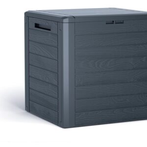 Zahradní box Prosperplast WOODEBOX antracit 140L