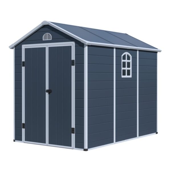 G21 Zahradní domek G21 Boston 523 - 188 x 278 cm, plastový, šedý G21-6390071