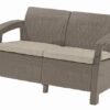 Keter Zahradní nábytek Keter Corfu love seat dvousedačka cappucccino KT-610346