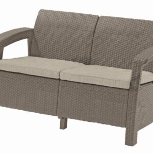 Keter Zahradní nábytek Keter Corfu love seat dvousedačka cappucccino KT-610346