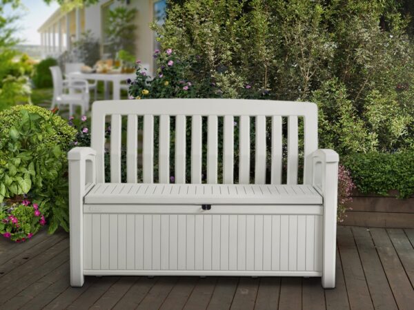 Zahradní lavice Keter Patio Bench bílá - Image 2