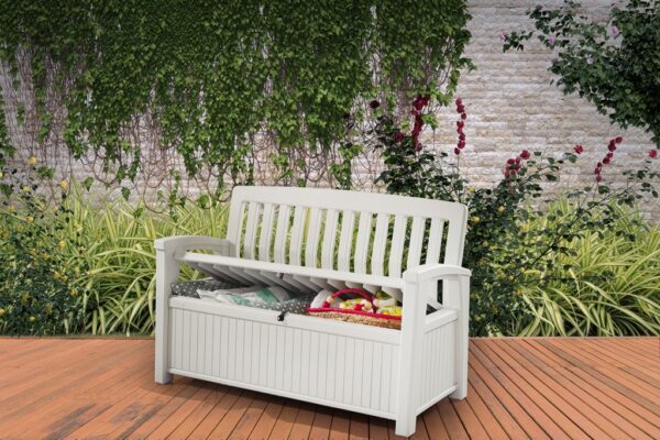 Zahradní lavice Keter Patio Bench bílá - Image 3