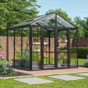 skleník VITAVIA ZEUS COMFORT 6200 sklo 3 mm + PC 10 mm černý LG3708