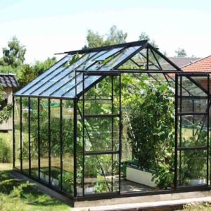 skleník VITAVIA URANUS 9900 čiré sklo 3 mm černý LG3562