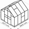 skleník VITAVIA OLYMP 6700 čiré sklo 3 mm stříbrný LG3806 - Image 5
