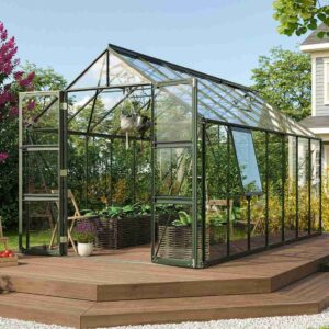 skleník VITAVIA OLYMP 11500 čiré sklo 3 mm zelený LG3817