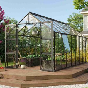 skleník VITAVIA OLYMP 11500 čiré sklo 3 mm černý LG3816