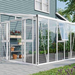 skleník VITAVIA ATHENA 8600 sklo 3 mm + PC 10 mm bílý LG3835