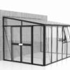 skleník VITAVIA ATHENA 10200 sklo 3 mm + PC 10 mm černý LG3837 - Image 4