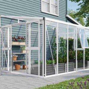 skleník VITAVIA ATHENA 10200 sklo 3 mm + PC 10 mm bílý LG3838