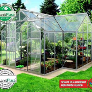 Polykarbonátový skleník VITAVIA SIRIUS, PC 4 mm, stříbrný LG263