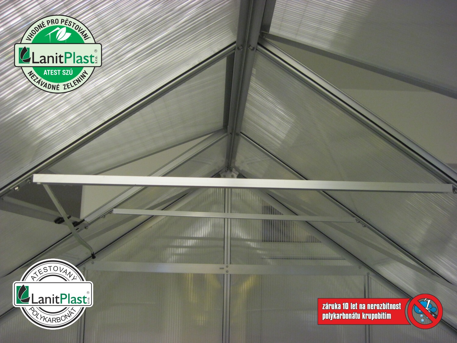 Polykarbonátový skleník VITAVIA URANUS 9900, PC 6 mm, zelený LG587 - Obrázek 2