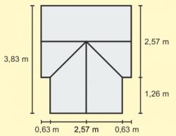 Polykarbonátový skleník VITAVIA SIRIUS, PC 4 mm, zelený LG630 - Obrázek 4