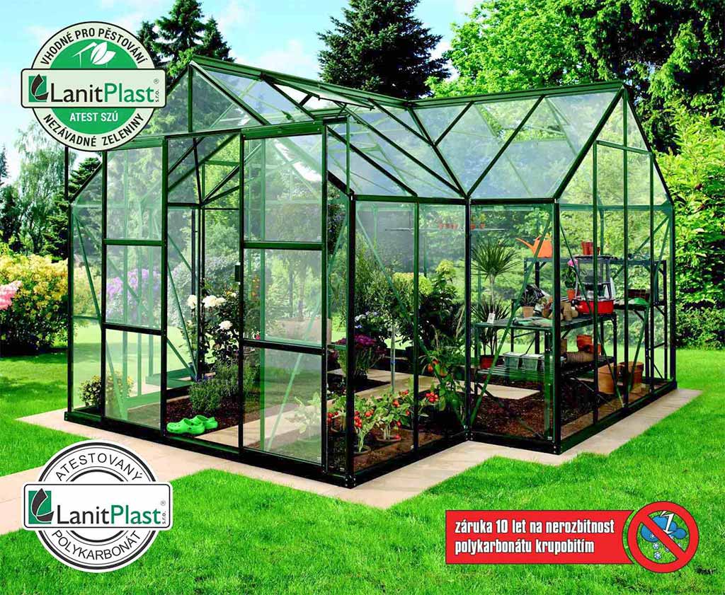 Polykarbonátový skleník VITAVIA SIRIUS, PC 4 mm, zelený LG630