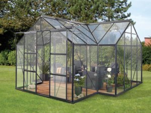 Polykarbonátový skleník VITAVIA SIRIUS, PC 6 mm, černý LG633 - Obrázek 2