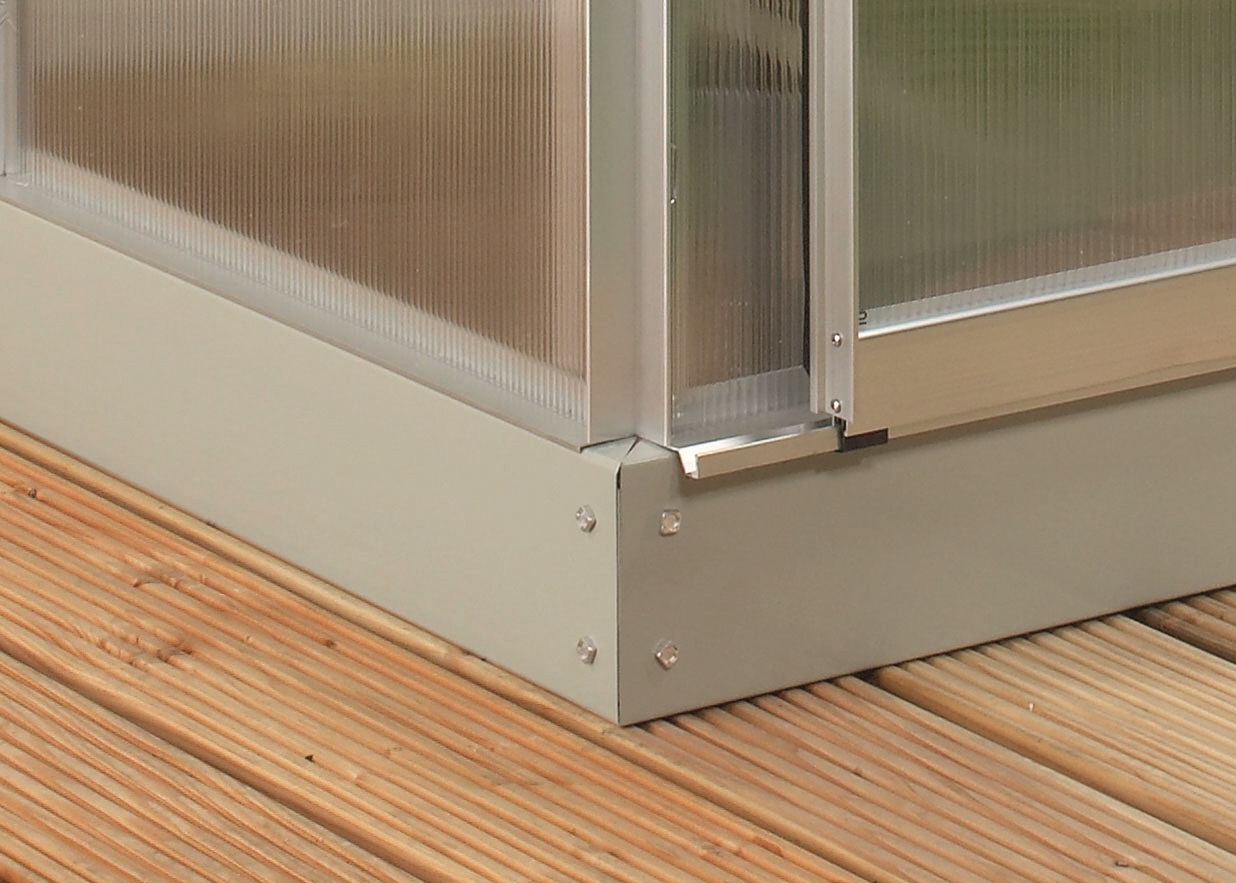 Skleník ze skla VITAVIA VENUS 2500, čiré sklo 3 mm, stříbrný LG1025 - Obrázek 5