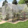 Skleník ze skla VITAVIA SIRIUS, čiré sklo 3 mm, stříbrný LG1205