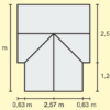 Skleník ze skla VITAVIA SIRIUS, čiré sklo 3 mm, stříbrný LG1205 - Image 3