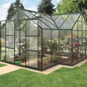 Skleník ze skla VITAVIA SIRIUS, čiré sklo 3 mm, zelený LG1206