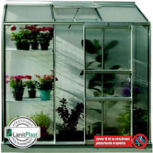 Polykarbonátový skleník VITAVIA IDA 1300, PC 6 mm, stříbrný LG221