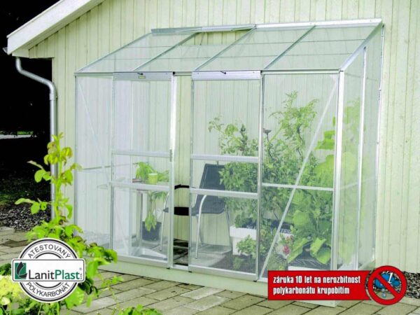 Polykarbonátový skleník VITAVIA IDA 3300, PC 6 mm, stříbrný LG222