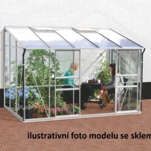 Polykarbonátový skleník VITAVIA IDA 6500, PC 4 mm, stříbrný LG299