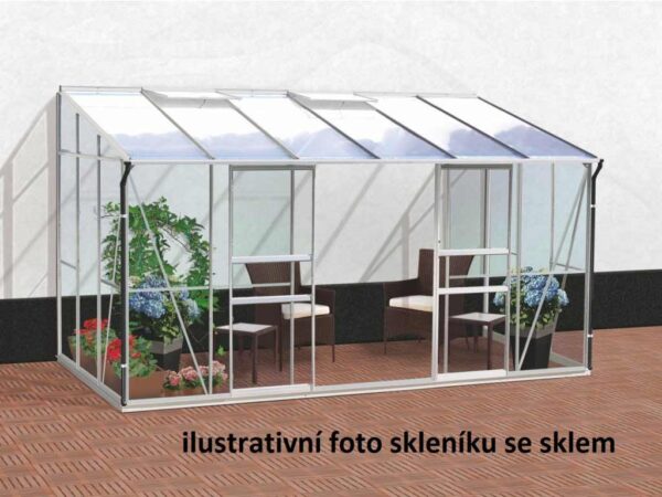 Polykarbonátový skleník VITAVIA IDA 7800, PC 4 mm, stříbrný LG301