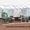 Polykarbonátový skleník VITAVIA IDA 7800, PC 6 mm, stříbrný LG302