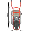 Motúčko PLUS POWER Plastová korba 80 l Skládací rám Lamelová 16 cm - Image 2