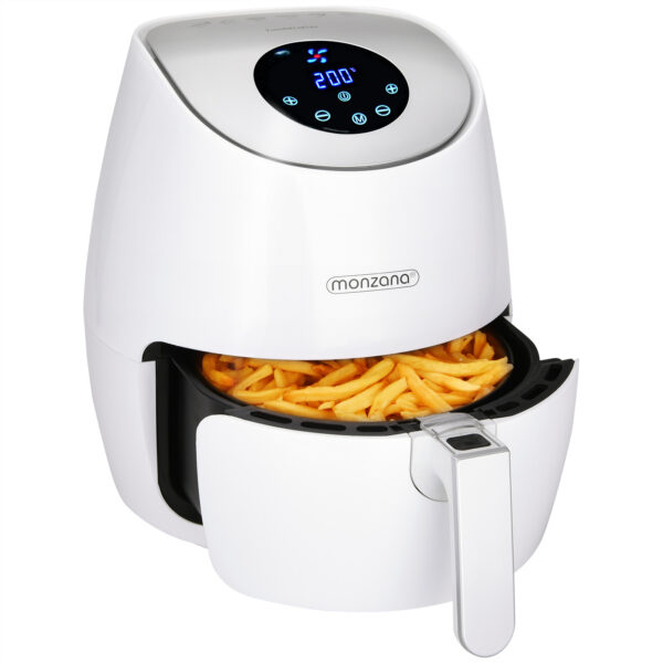 Horkovzdušná fritéza FRYER 1 bílá – 9 v 1 s dotykovým displejem 1485 W 3,6 l