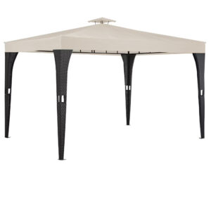 Ratanový altán 3x4 m - krémový